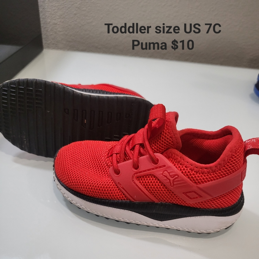 Puma Toddler Shoes Red.